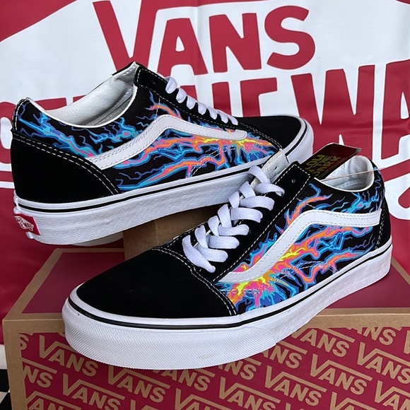 Vans Old Skool Electric Flame Black/True White WMNS sneakers - Picture 11 of 16
